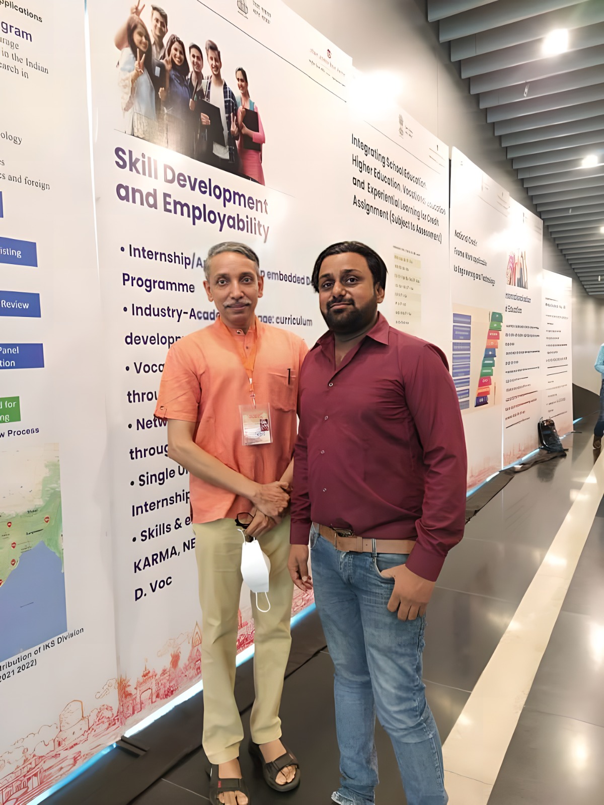 With the Chairman of UGC